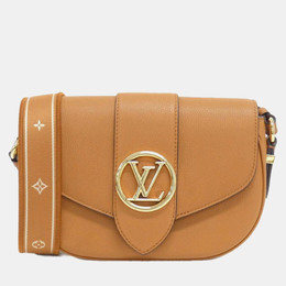 Louis Vuitton Pont Neuf Soft MM Sienne Leather Shoulder Bag 1182777