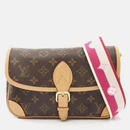 Louis Vuitton Diane NM PM Fuchsia Canvas Leather Shoulder Bag 1182788