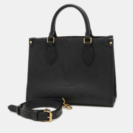 Louis Vuitton OnTheGo PM Black Monogram Empreinte Leather Shoulder Bag 1182753