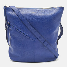 Furla Blue Leather Zipped Shoulder Bag 1182170