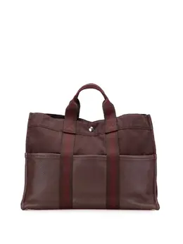 Hermes 1990-2010 Canvas and Leather Fourre Tout MM tote bag 31188696
