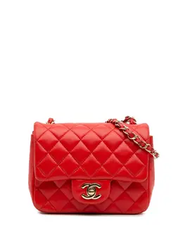 Chanel 2016-2017 Mini Square Classic Lambskin Single Flap crossbody bag 31175768