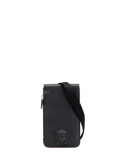 Versace 2010-2025 Leather Medusa Phone Pouch crossbody bag 31189367