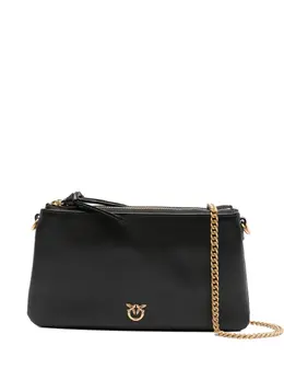 Pinko double-zip leather cross-body bag 31051078