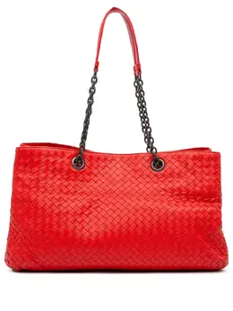 Bottega Veneta 2012-2025 Medium Nappa Intrecciato Double Chain tote bag 31197666