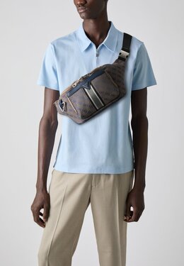 Поясная сумка MILANO BUMBAG L Guess, коричневый gu152h0n9-o11 | brown/blue