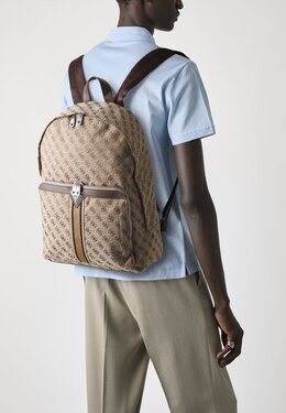 Рюкзак MILANO COMPACT Guess, бежевый gu152n07j-b11 | beige/brown