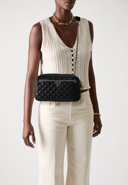 Сумка через плечо GIULLY SHOULDER SATCHEL - Across body bag Guess, черный gu151h7yp-q11 | black