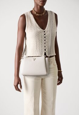 Сумка через плечо NOELLE II TRI COMP CROSSBODY - Across body bag Guess, кремовый gu151h7ym-a11 | bone