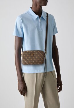 Сумка через плечо MILANO MINI CAMERA BAG - Across body bag Guess, коричневый gu152h0oy-o11 | brown/ochre
