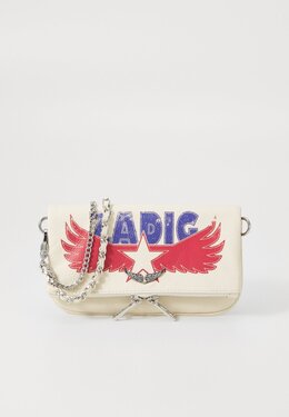 Сумка через плечо ROCK NANO GL AMERICA - Across body bag Zadig & Voltaire, кремовый z2151h0bo-a11 | flash