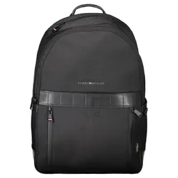 Tommy Hilfiger Black Nylon Men Backpack to-20396