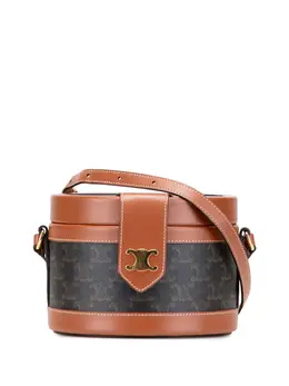Celine 2020 Medium Triomphe Coated Canvas Tambour crossbody bag 31192818