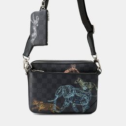 Louis Vuitton Trio Messenger Animal Noir Damier Graphite Crossbody Bag 1179768