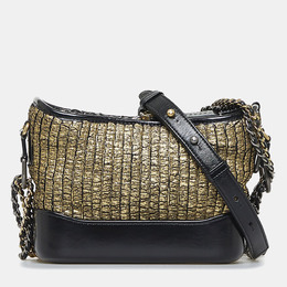Chanel Black Small Painted Knit Gabrielle Crossbody Bag 1183258
