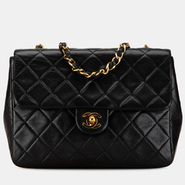 Chanel Black Mini Square Classic Lambskin Single Flap Shoulder Bag 1183269