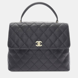 Chanel Black Caviar Kelly Top Handle Bag 1183272