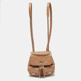 Chanel Tan Quilted Caviar Leather Mini Duma Backpack 1182885