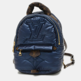 Louis Vuitton Palm Springs Mini Blue Metallic Nylon Backpack 1182802