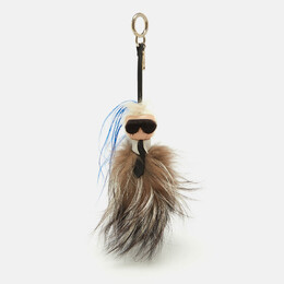 Fendi Multicolor Fur and Leather Karlito Bag Charm 1182594