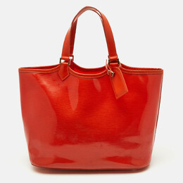Louis Vuitton Mandarin Orange Vinyl Epi Leather Plage Lagoon Bay GM Bag 1181998