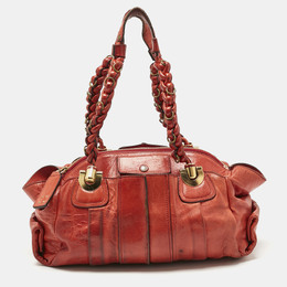 Chloe Orange Leather Heloise Satchel 1181564