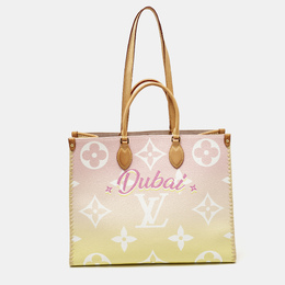 Louis Vuitton Monogram Giant By The Pool Canvas and Raffia Dubai Onthego GM Bag 1180313