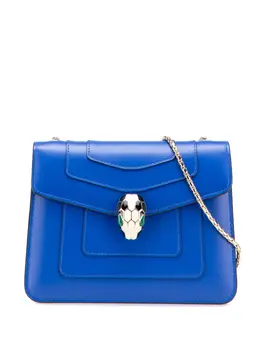 Bvlgari 2021-2025 Small Leather Square Serpenti Forever Chain crossbody bag 31247201