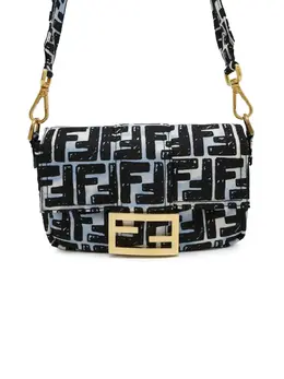 Fendi 2010-2025 Joshua Vides Mini Zucca Nylon Convertible Baguette satchel 31247032