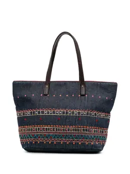 Burberry 2000-2017 Embroidered Denim tote bag 31231026