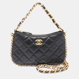 Chanel Black Quilted Lambskin Chain Around Hobo 1183908