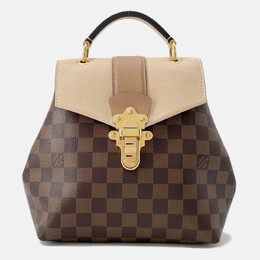 Louis Vuitton Clapton Beige Damier Ebene Canvas Backpack 1182993