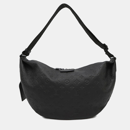 Louis Vuitton Hobo Hammock Ultra Black Monogram Shadow Leather Shoulder Bag 1183062