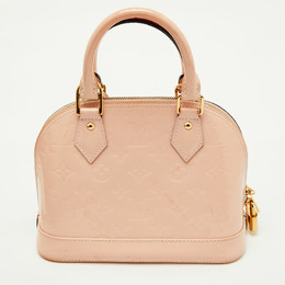 Louis Vuitton Rose Angelique Monogram Vernis Alma BB Bag 1181683