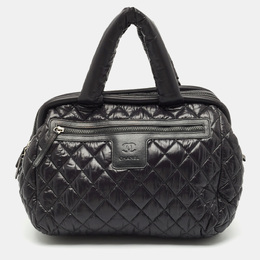 Chanel Black Quilted Nylon Coco Cocoon Bowler Bag 1182362