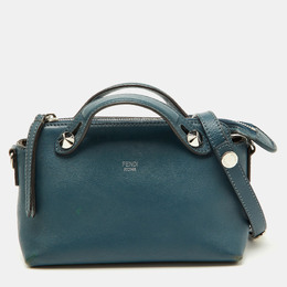 Fendi Blue Leather Mini By The Way Crossbody Bag 1182109