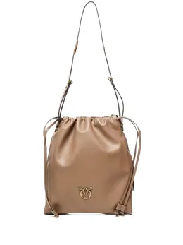 Pinko drawstring leather shoulder bag 31092846