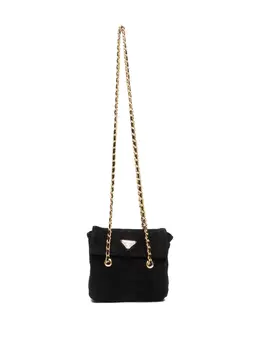 Prada 2000-2020s suede chain-strap shoulder bag 31154585