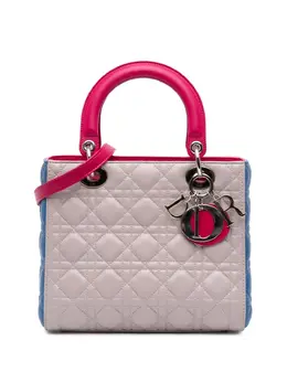 Christian Dior 2014 Medium Tricolor Lambskin Cannage Lady Dior satchel 31266060
