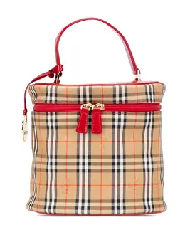 Burberry 20th Century Haymarket Check Canvas vanity bag 31262789