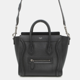 Celine Luggage Shopper Nano Black Leather Tote Bag 1183044
