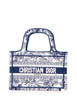Christian Dior 2020 Mini Canvas Embroidered Dioriviera Toile De Jouy Book Tote handbag 31265342