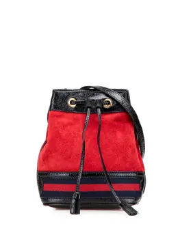 Gucci 2016-2025 Mini Suede and Patent Web Ophidia bucket bag 31262746