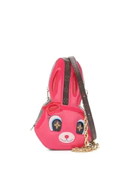 Louis Vuitton 2021-2025 Sun Yitian Shiny Calfskin and Monogram Rabbit Wallet On Chain crossbody bag 31279173