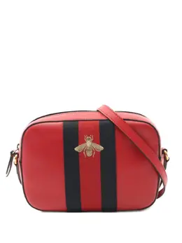 Gucci 2000s bee stripe shoulder bag 31031280