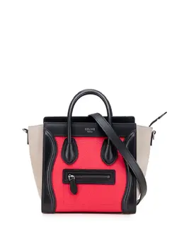 Celine 2017 Nano Tricolor Luggage Tote satchel 31276206