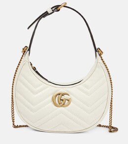 Кожаная сумка через плечо GG Marmont Mini Gucci, белый p00675615 | white
