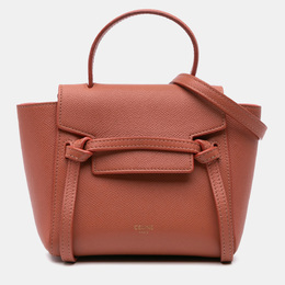 Celine Orange Pico Grained Calfskin Belt Bag 1184000