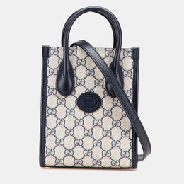 Gucci Beige Brown Mini GG Supreme Interlocking G Satchel 1185185
