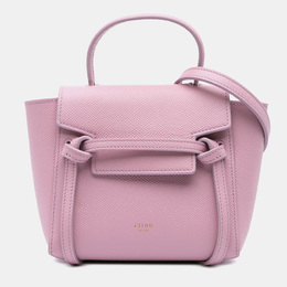 Celine Pink Pico Grained Calfskin Belt Bag 1184874